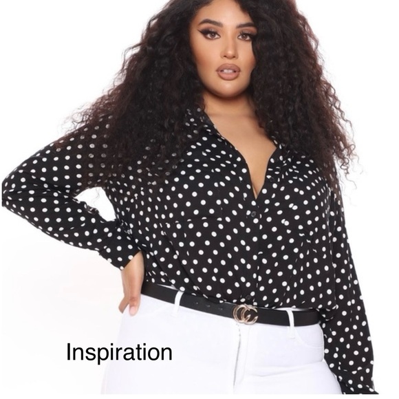 Polka dot chiffon blouse - Picture 8 of 10